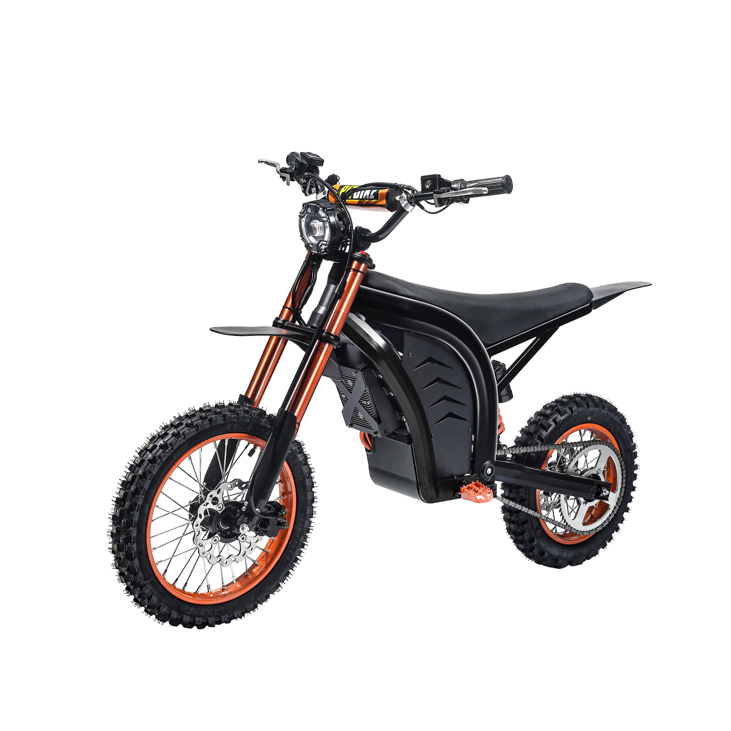ELOTAC ET-1 Electric Dirt Bike for Teens Adults, 14"/12" Off-road Tires, Mid-Drive Motor 3500W Peak, 48V 21AH,37MPH, 330Lbs Max Load, Daul Disk Hydraulic Brakes