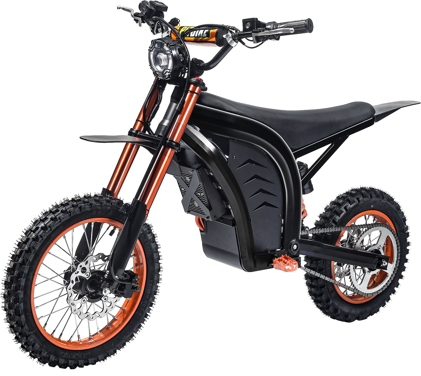 ELOTAC ET-1 Electric Dirt Bike for Teens Adults, 14"/12" Off-road Tires, Mid-Drive Motor 3500W Peak, 48V 21AH,37MPH, 330Lbs Max Load, Daul Disk Hydraulic Brakes