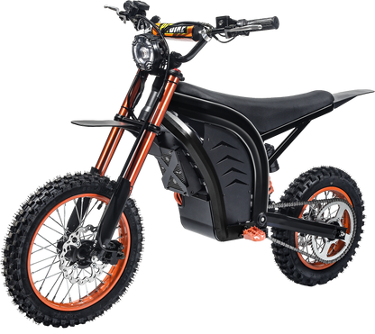 ELOTAC ET-1 Electric Dirt Bike for Teens Adults, 14"/12" Off-road Tires, Mid-Drive Motor 3500W Peak, 48V 21AH,37MPH, 330Lbs Max Load, Daul Disk Hydraulic Brakes