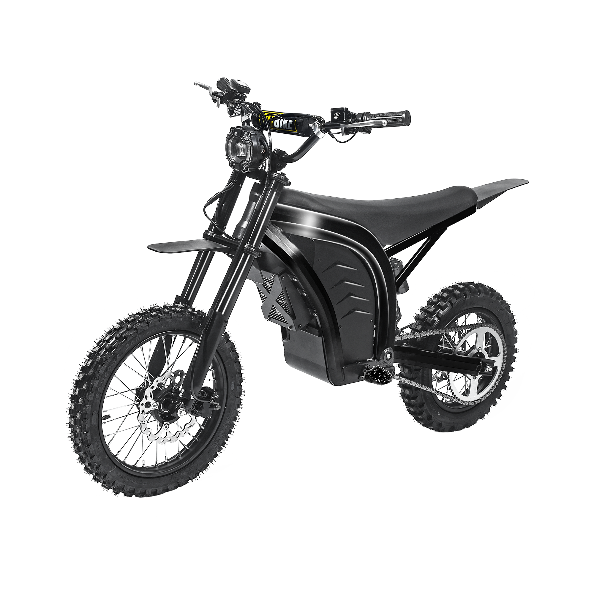 ELOTAC ET-1 Electric Dirt Bike for Teens Adults, 14"/12" Off-road Tires, Mid-Drive Motor 3500W Peak, 48V 21AH,37MPH, 330Lbs Max Load, Daul Disk Hydraulic Brakes
