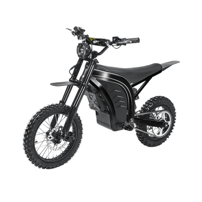ELOTAC ET-1 Electric Dirt Bike for Teens Adults, 14"/12" Off-road Tires, Mid-Drive Motor 3500W Peak, 48V 21AH,37MPH, 330Lbs Max Load, Daul Disk Hydraulic Brakes